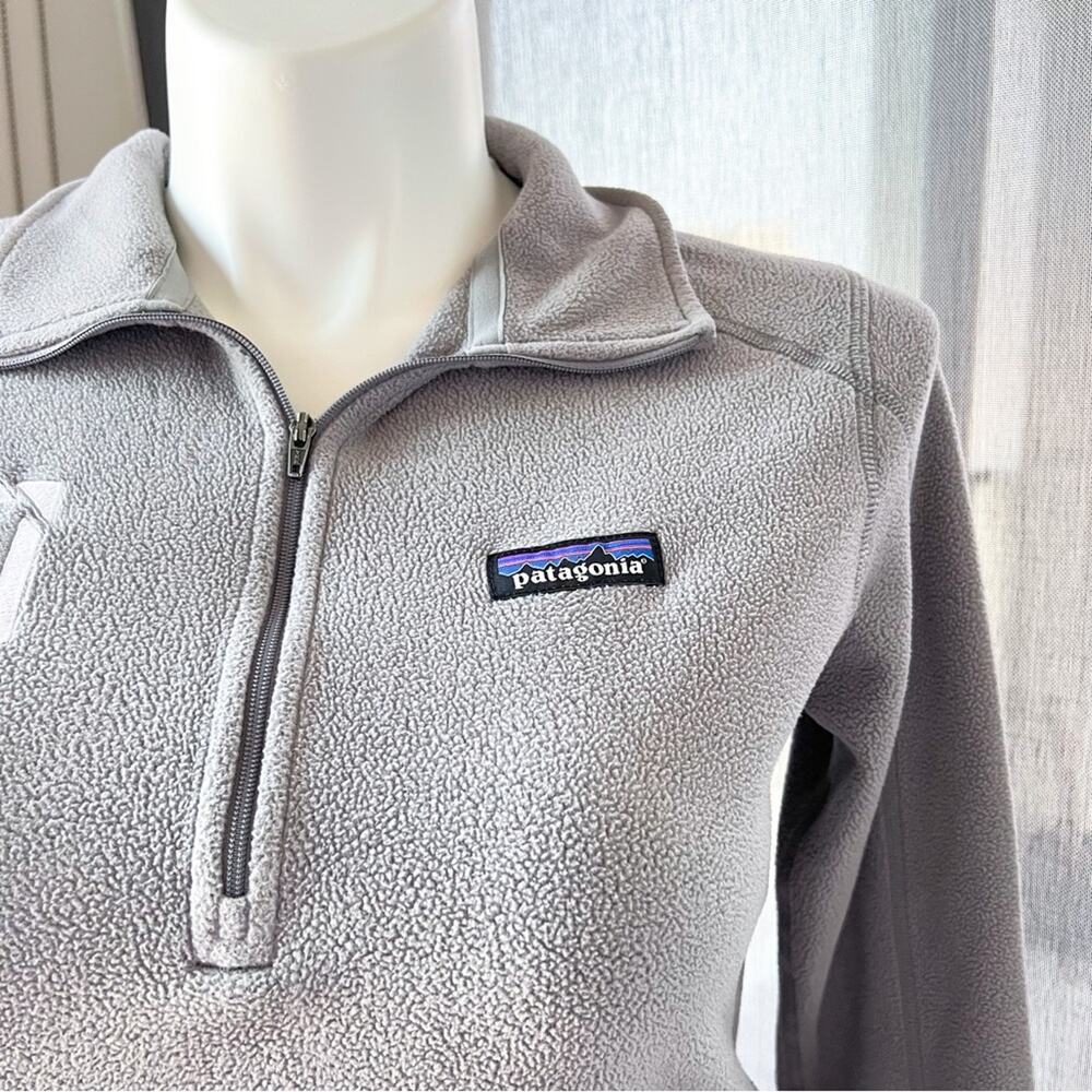 Patagonia Women's Micro D® 1/4-Zip Grey Pullover Sweater Women’s Medium - Picture 2 of 12